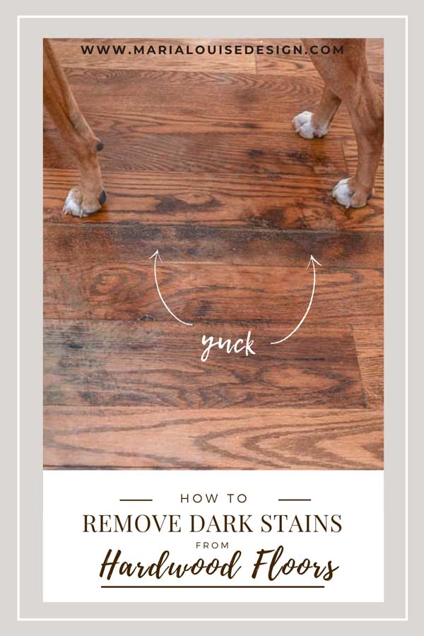 remove stains from wood floors pinterest banner
